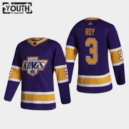 Kinder Eishockey Los Angeles Kings Trikot Matt Roy 3 2020-21 Reverse Retro Authentic